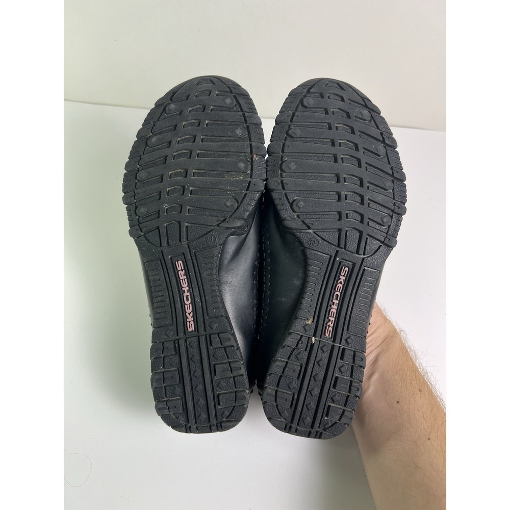 Skechers Relaxed Fit Bikers Cruisin Black Leather Loafer Casual Slip On Shoes 8 - Picture 6 of 7